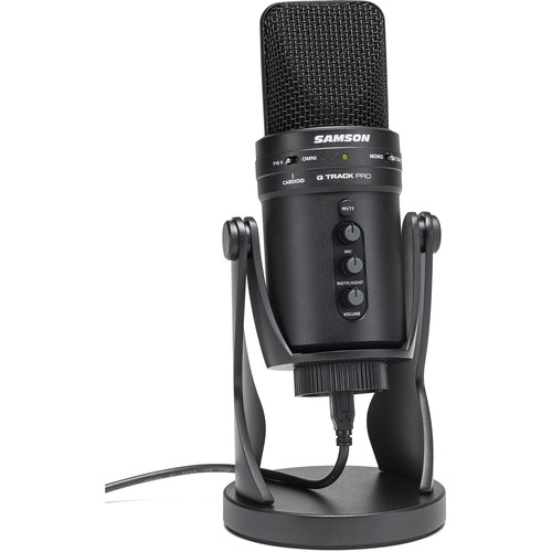

USB-микрофон Samson G-Track Pro со встроенным аудиоинтерфейсом (черный)