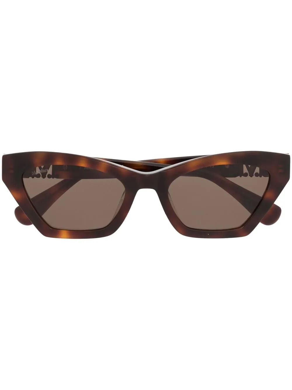 

Солнцезащитные очки в оправе 'кошачий глаз' Max Mara Eyewear, коричневый
