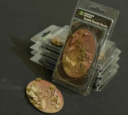 

Gamers Grass: Подставки Овальные - Badlands 105 мм (1 шт.) Inna marka