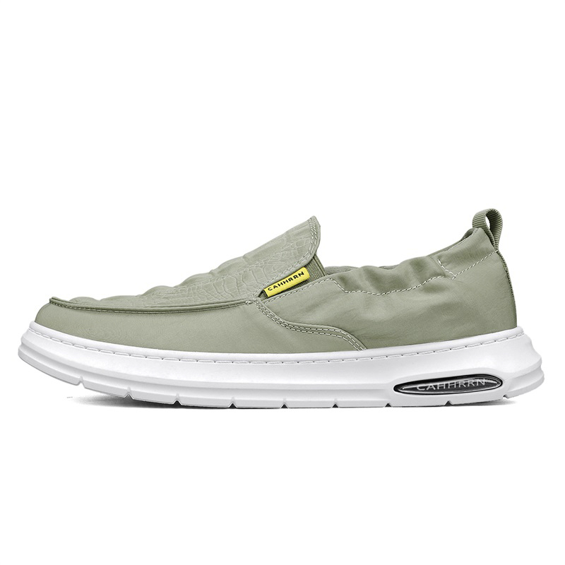 

CAHHRRN Дышащие мужские низкие кеды из хлопка горохового цвета, цвет Pea Green