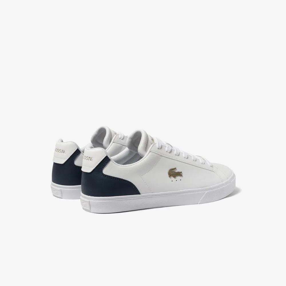 Мужские низкие кожаные кеды Lacoste Lerond Pro, белые — фото 3