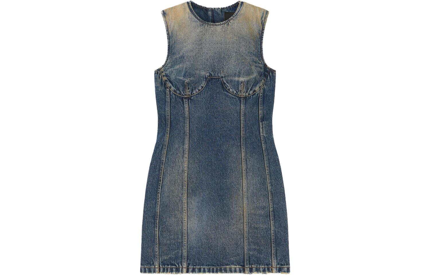 

Женское платье без рукавов деним синий Givenchy