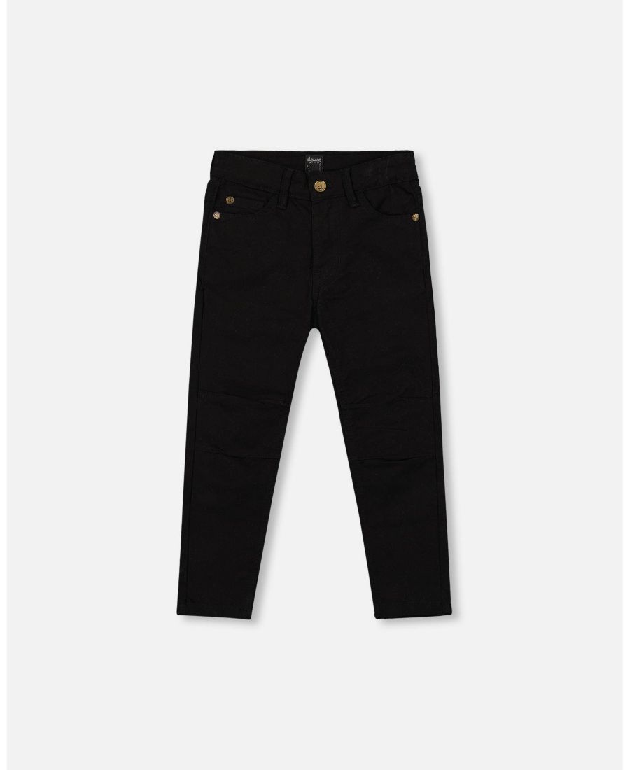 

Детские брюки из эластичной саржи, черные Deux par Deux, Black