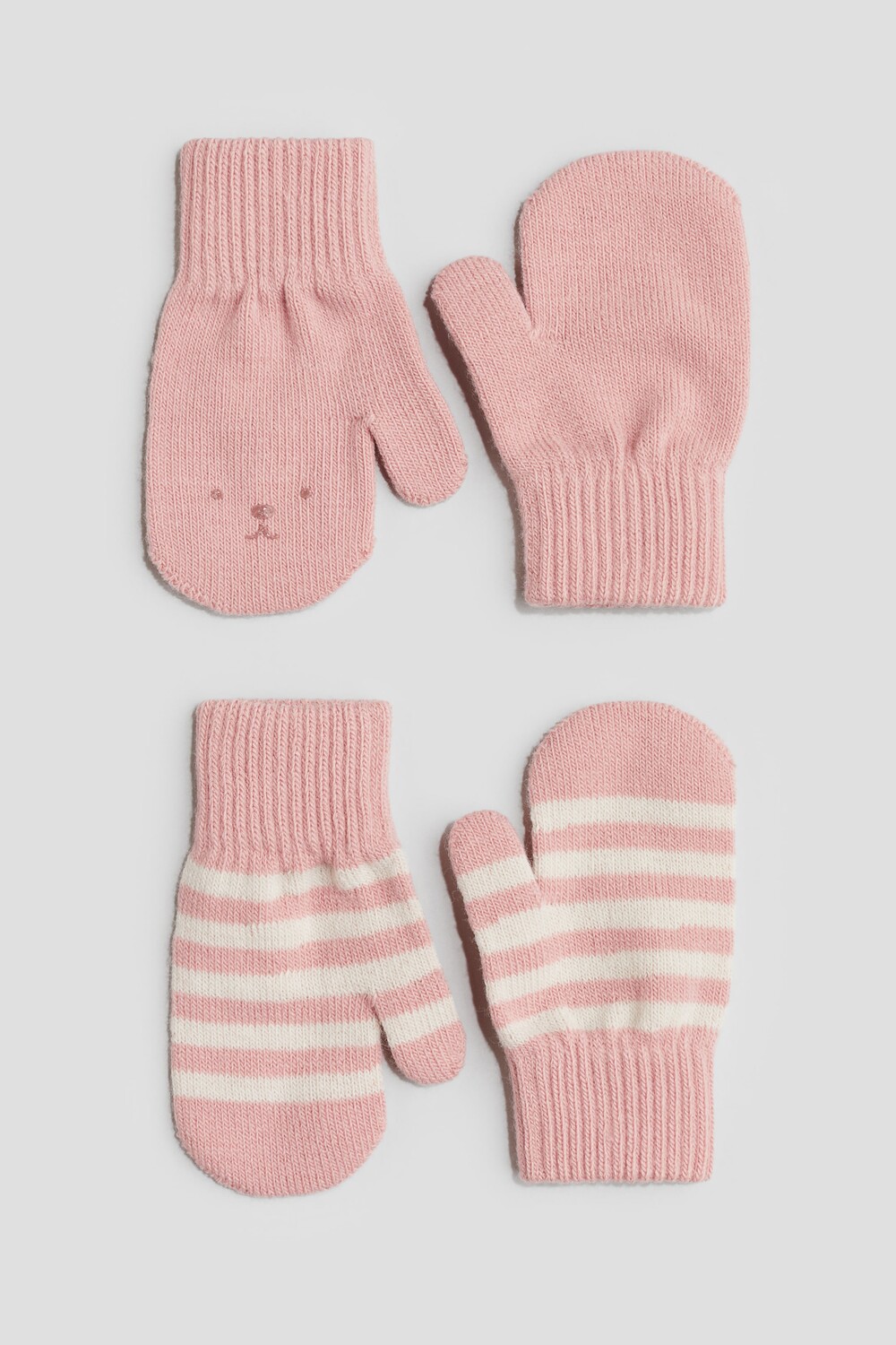 

2 упаковки варежек H&M, розовый