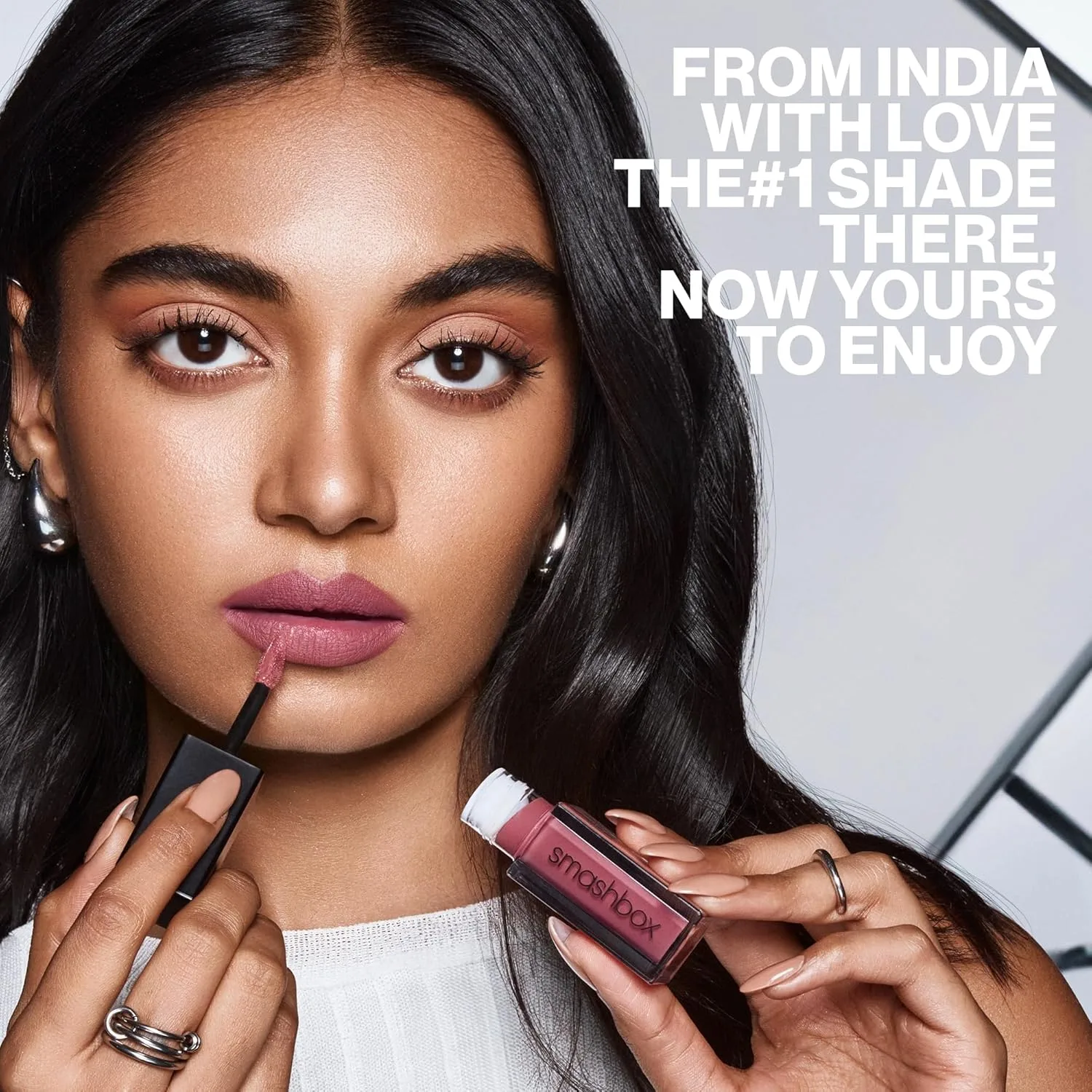 Жидкая матовая помада Smashbox Always On Longwear | Стойкая, водостойкая и не сушит губы., 07 - Gula-Bae (Cool Rose) — фото 3