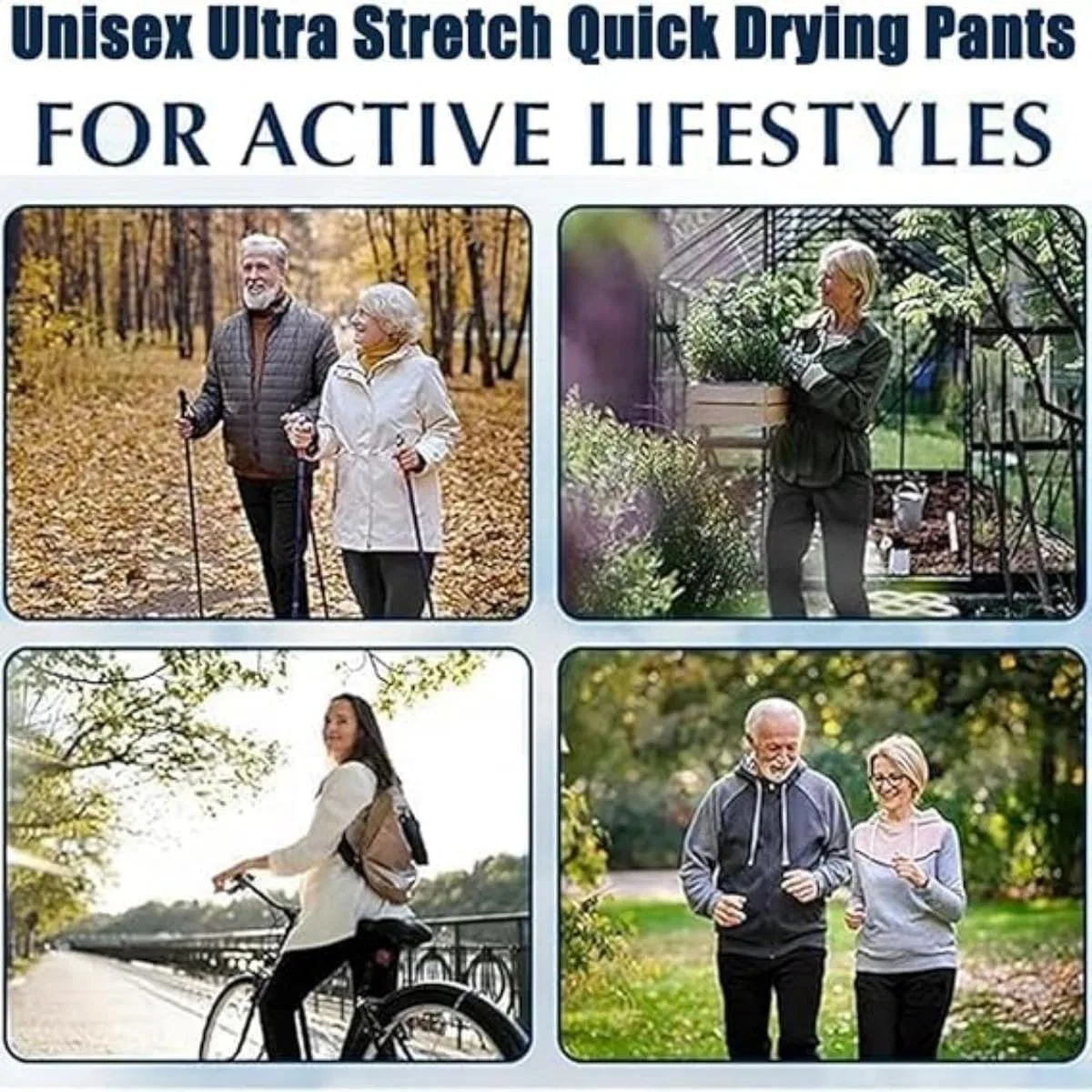 Удобные брюки для женщин - Stretchactive - Женские брюки унисекс из ультраэластичного ледяного шелка, обеспечивающие комфорт и быстрое высыхание — фото 3