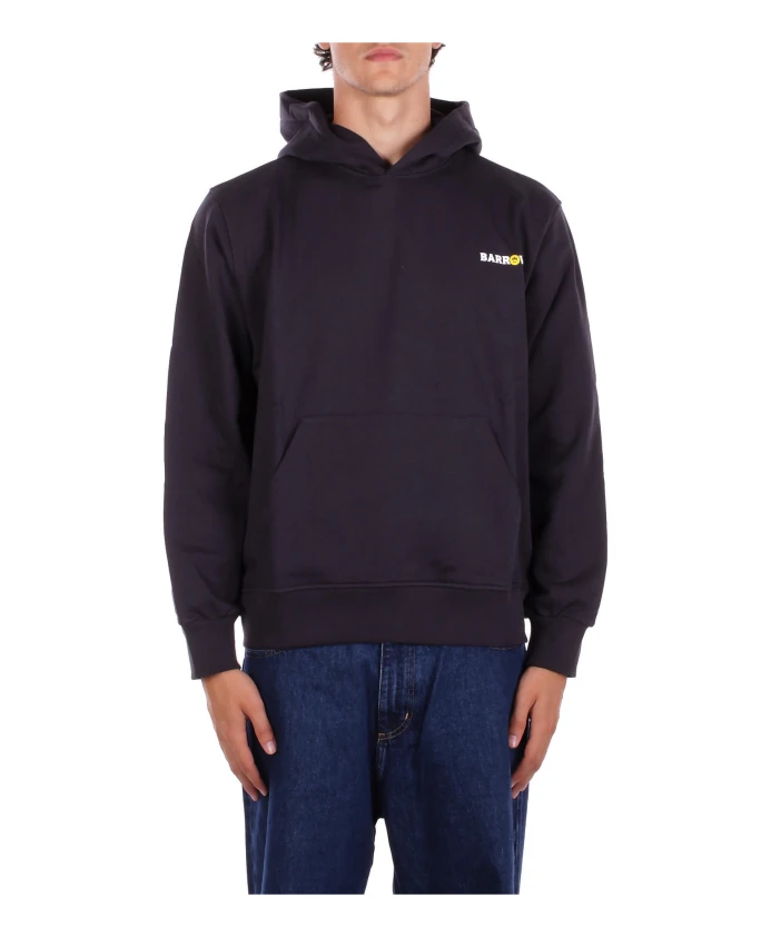 

Серая толстовка с капюшоном и принтом спереди и сзади. Barrow, серый