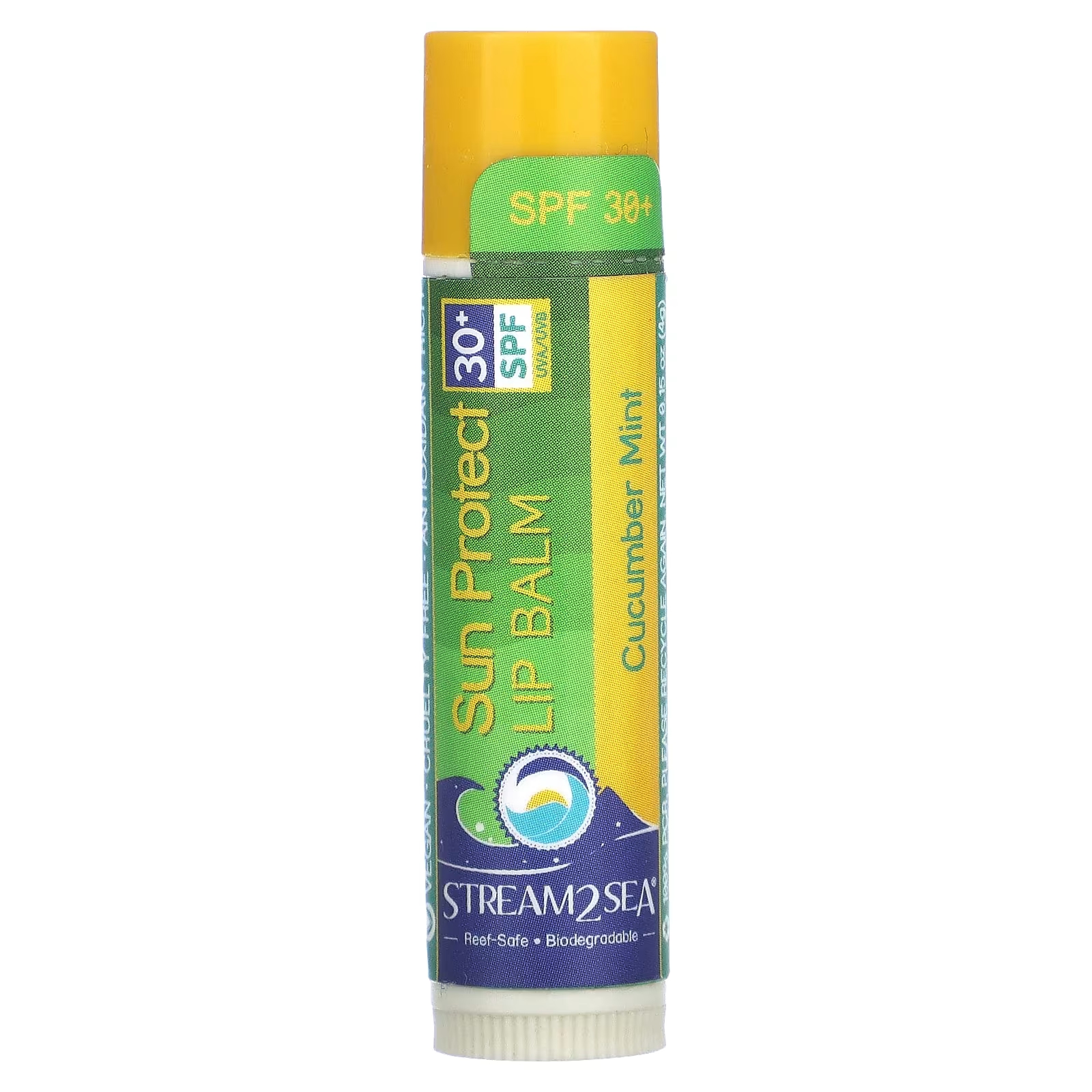 

Бальзам для губ Stream2Sea Sun Protect SPF 30+ огурец и мята, 4 г