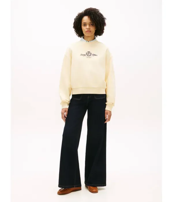 Толстовка TERRY loose fit Tommy Hilfiger, желтый — фото 2