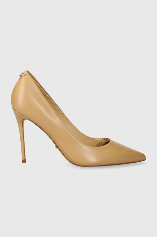 SABALIA6 кожаные туфли на высоком каблуке Guess, бежевый
