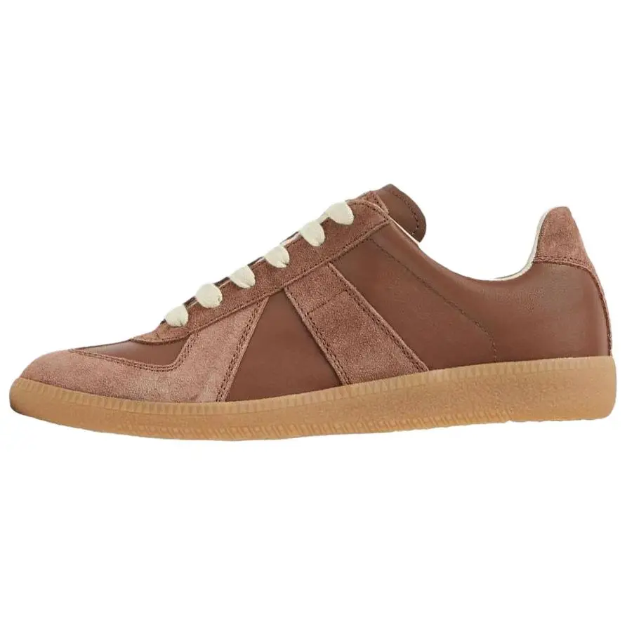 Maison Margiela Реплика низкие кроссовки для скейтбординга женские pink brown