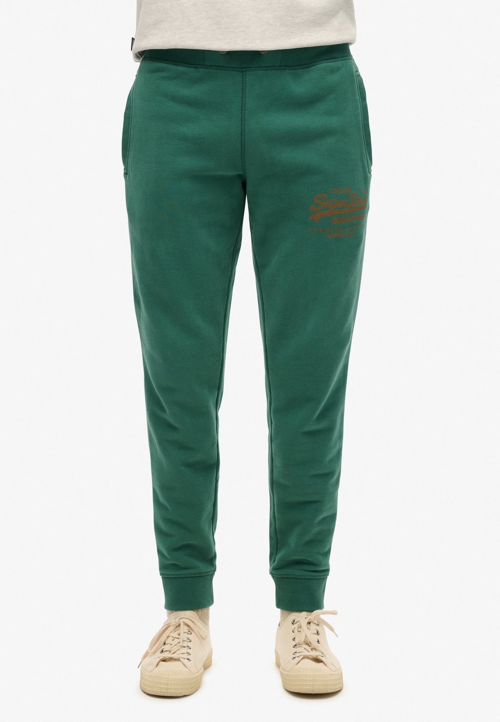 

Спортивные брюки CLASSIC VINTAGE LOGO GRAPHIC JOGGER Superdry, зеленый