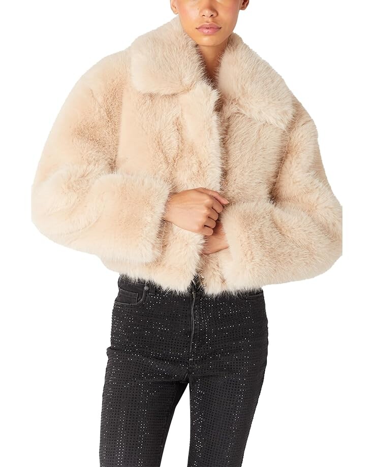 

Куртка Blank NYC Faux Fur Bomber Jacket, цвет Off White