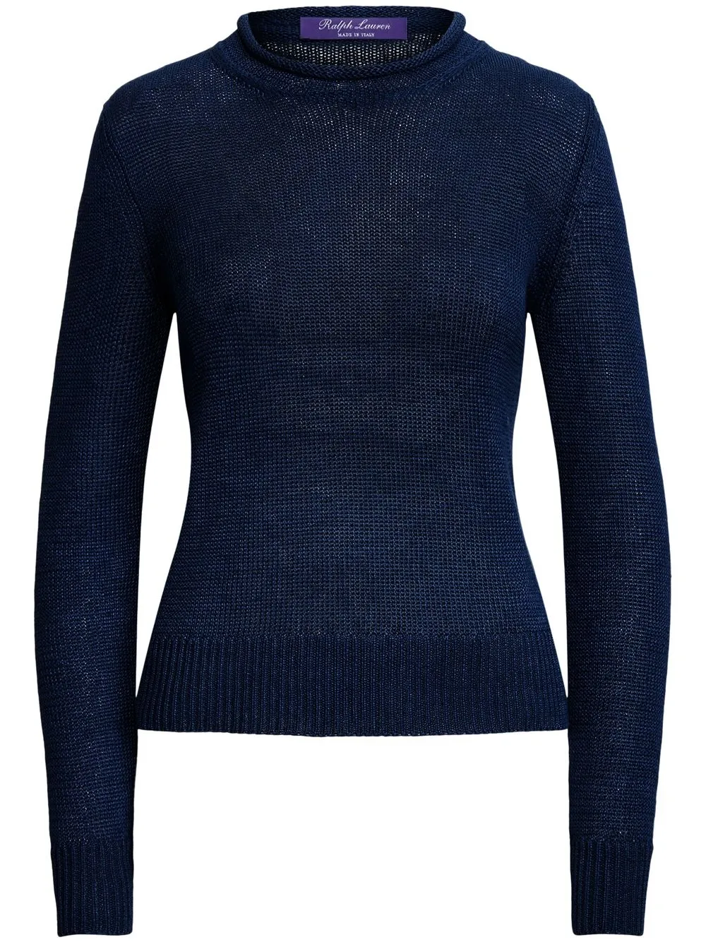 

Джемпер с воротником-стойкой Ralph Lauren Collection, синий