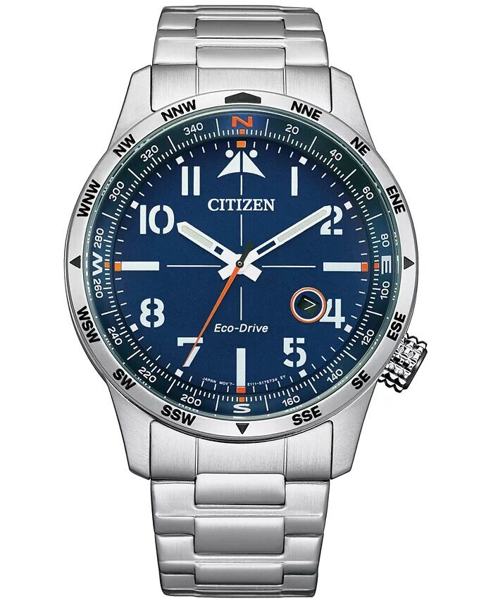 

Мужские часы Eco-Drive Weekender с браслетом из нержавеющей стали, 43 мм Citizen