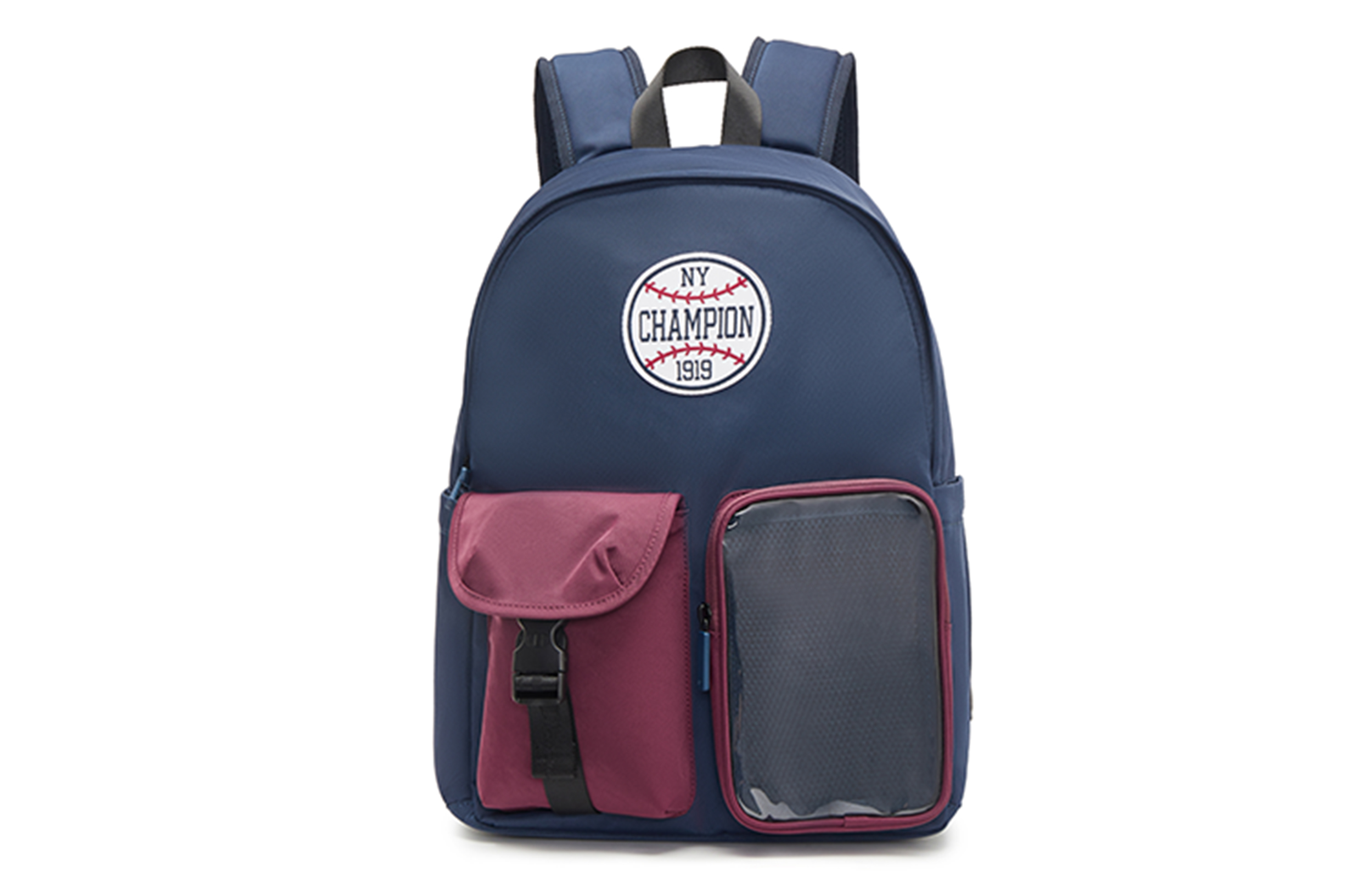 

Champion Повседневный рюкзак из твила нейлоновый унисекс разноцветный, Navy & Preppy Red