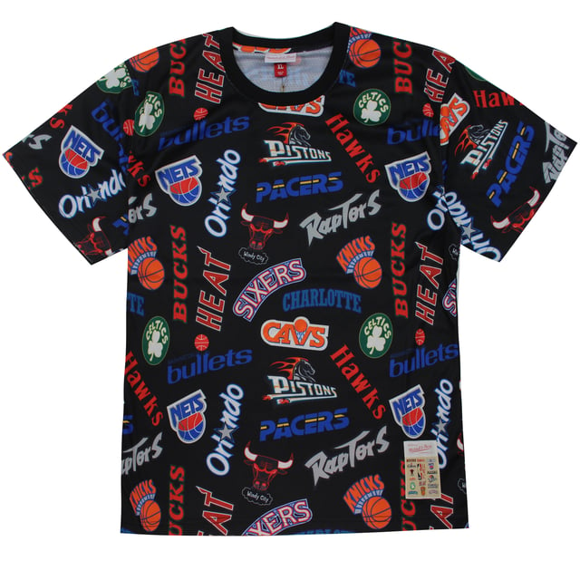 

Мужская футболка Mitchell & ness allover Eastern Tee Mitchell And Ness, черный