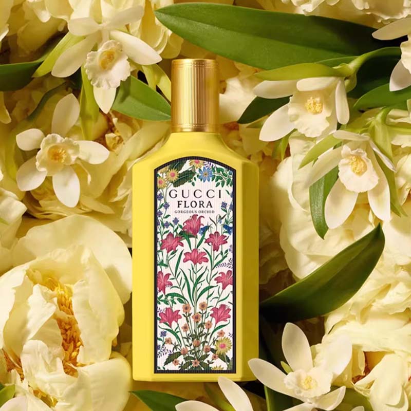 Набор подарков парфюмированная помада dreamy vanilla orchid jasmine orchid dreamy vanilla orchid 50ml+pleuche 3.5g GUCCI — фото 3