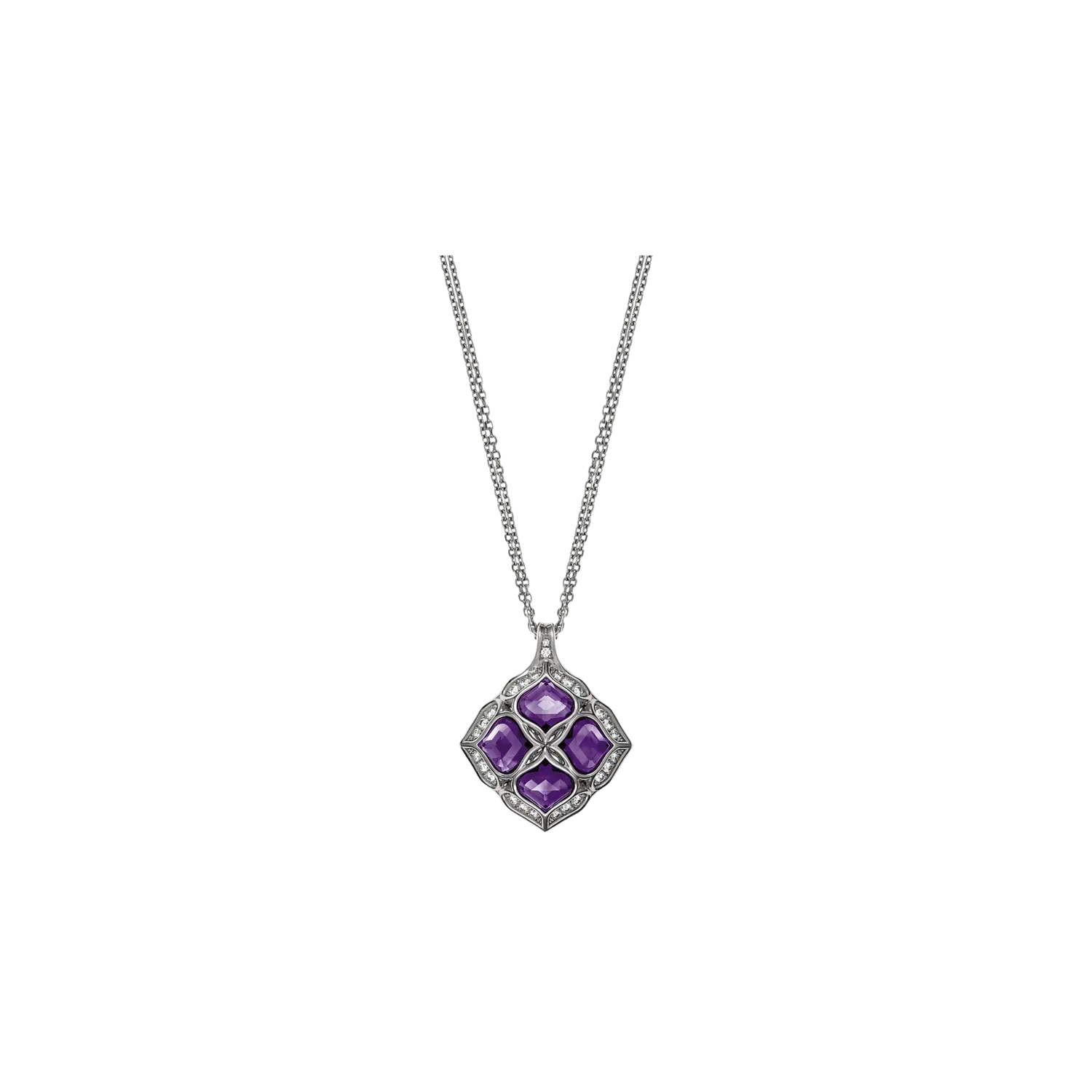 

Кулон на цепочке Chopard Imperiale из белого золота с аметистом и бриллиантами