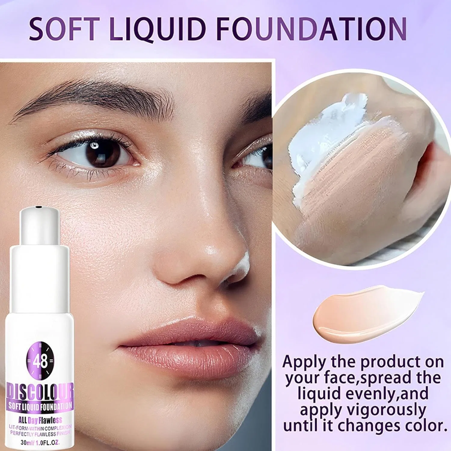 Тональное средство Color Matching Foundation, No Brand, 30 мл — фото 4