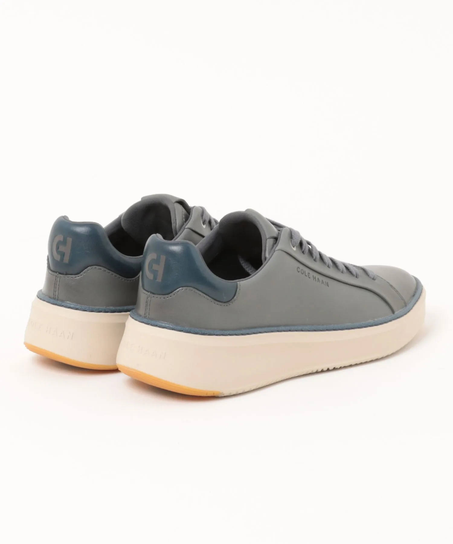 Мужские кроссовки низкие с брендированием Cole Haan Grandpro Topspin TSURUYA серые — фото 2