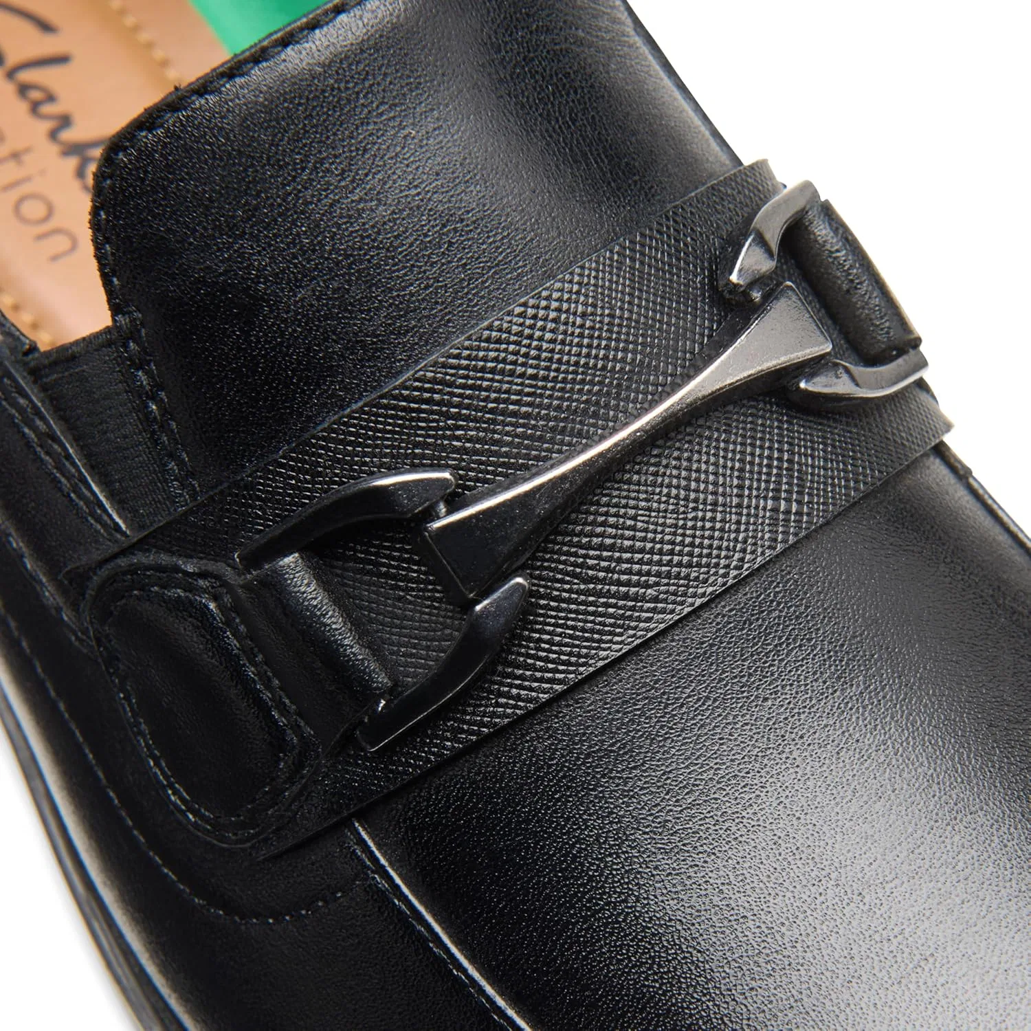 Лоферы Clarkslite мужские, из натуральной кожи, черный Clarks — фото 2