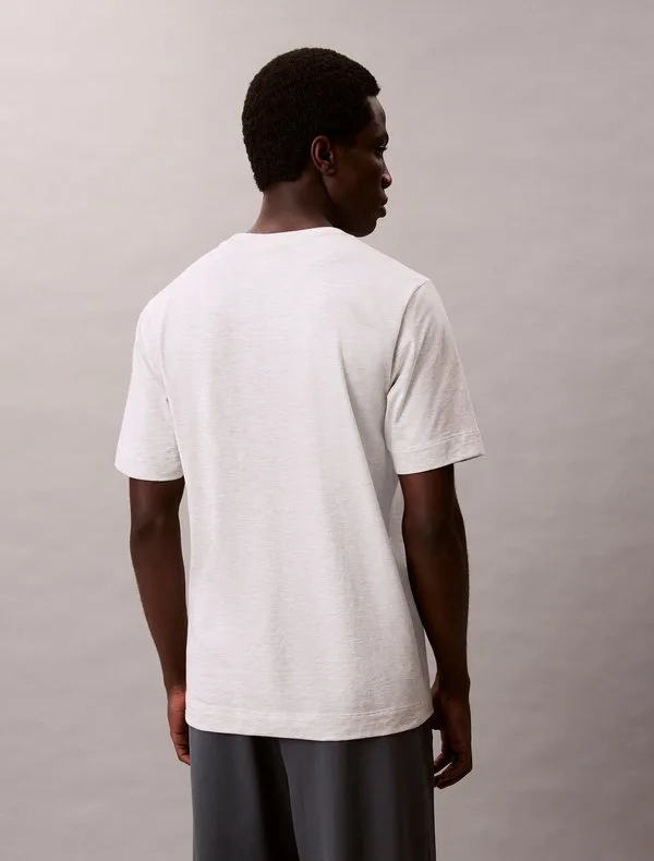 Спортивная футболка, базовая футболка Calvin Klein, Light Grey Heather — фото 3