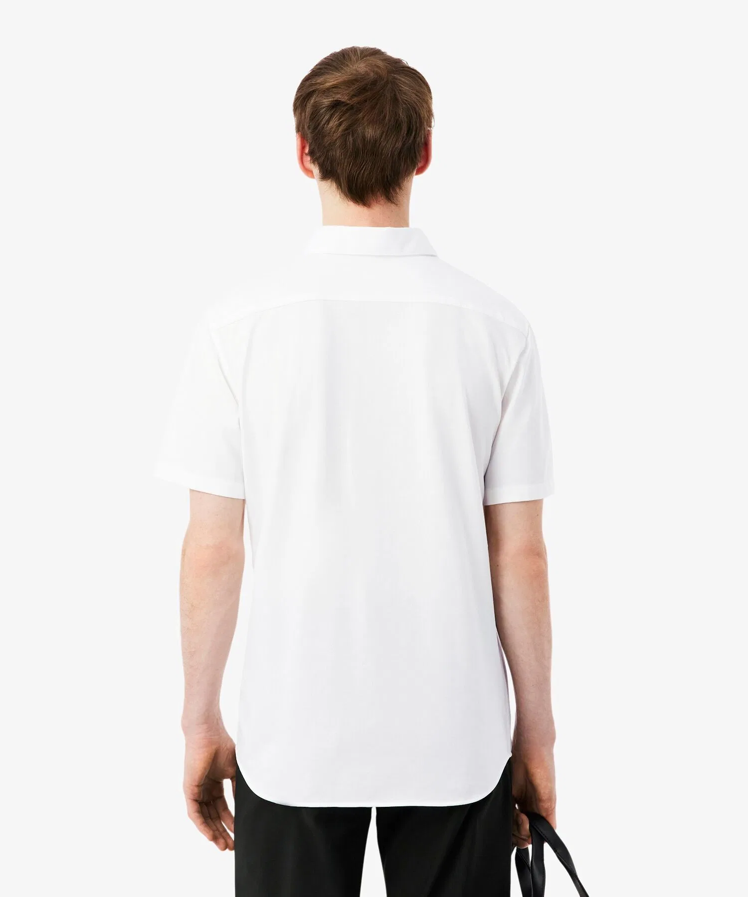 Мужская футболка Lacoste Slim Fit тёмно-синяя — фото 3