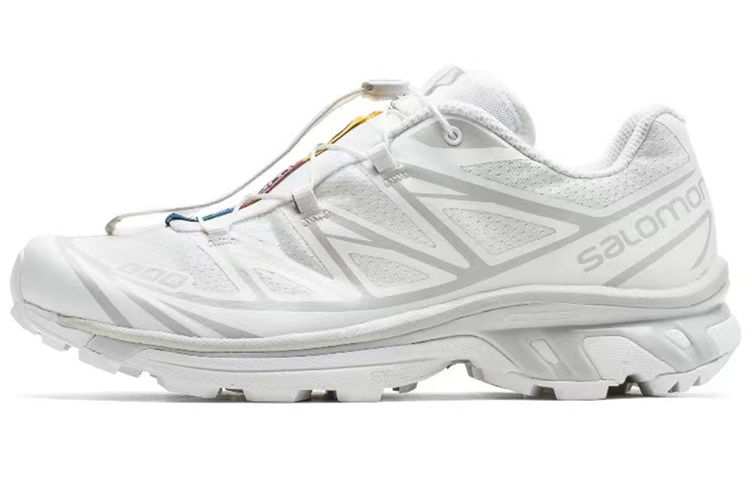 Кроссовки XT-6 унисекс с низким верхом белый/синий/красный/желтый Salomon — фото 3