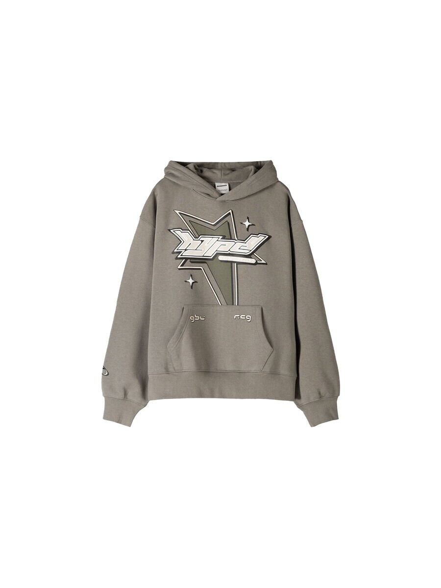 

Толстовка с капюшоном Bershka Sweatshirt, цвет grey/light grey