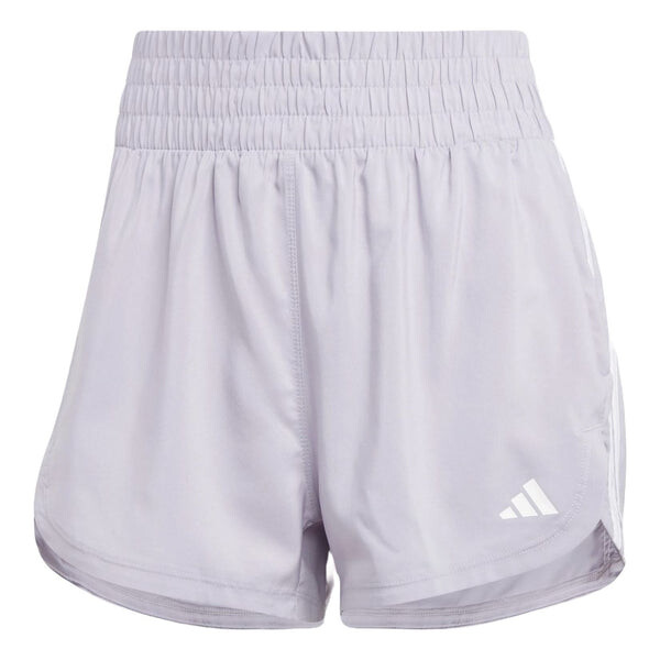 

Шорты для тренировок Pacer с 3 полосками, тканые, с высокой посадкой Adidas, серый