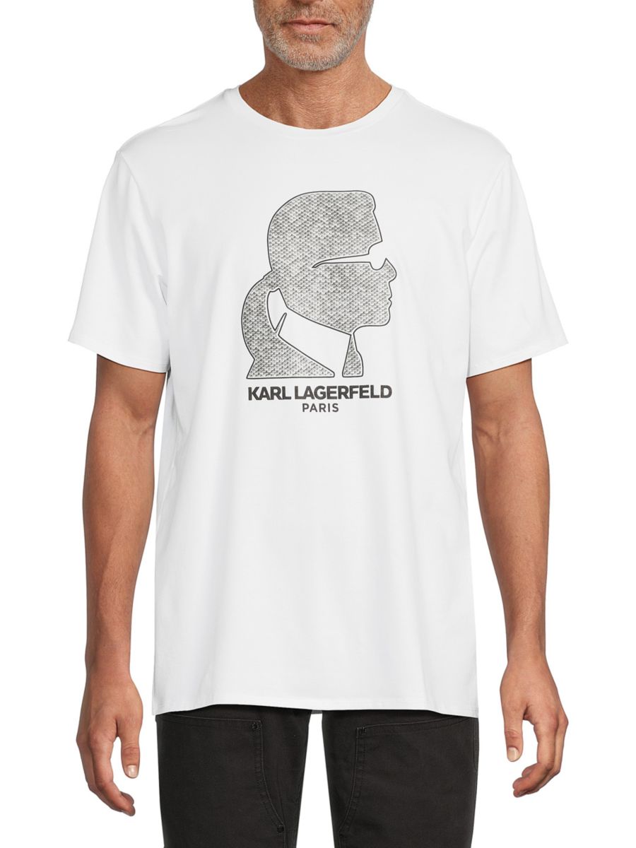 

Футболка Karl Graphic Stretch Pima Cotton Karl Lagerfeld Paris, белый