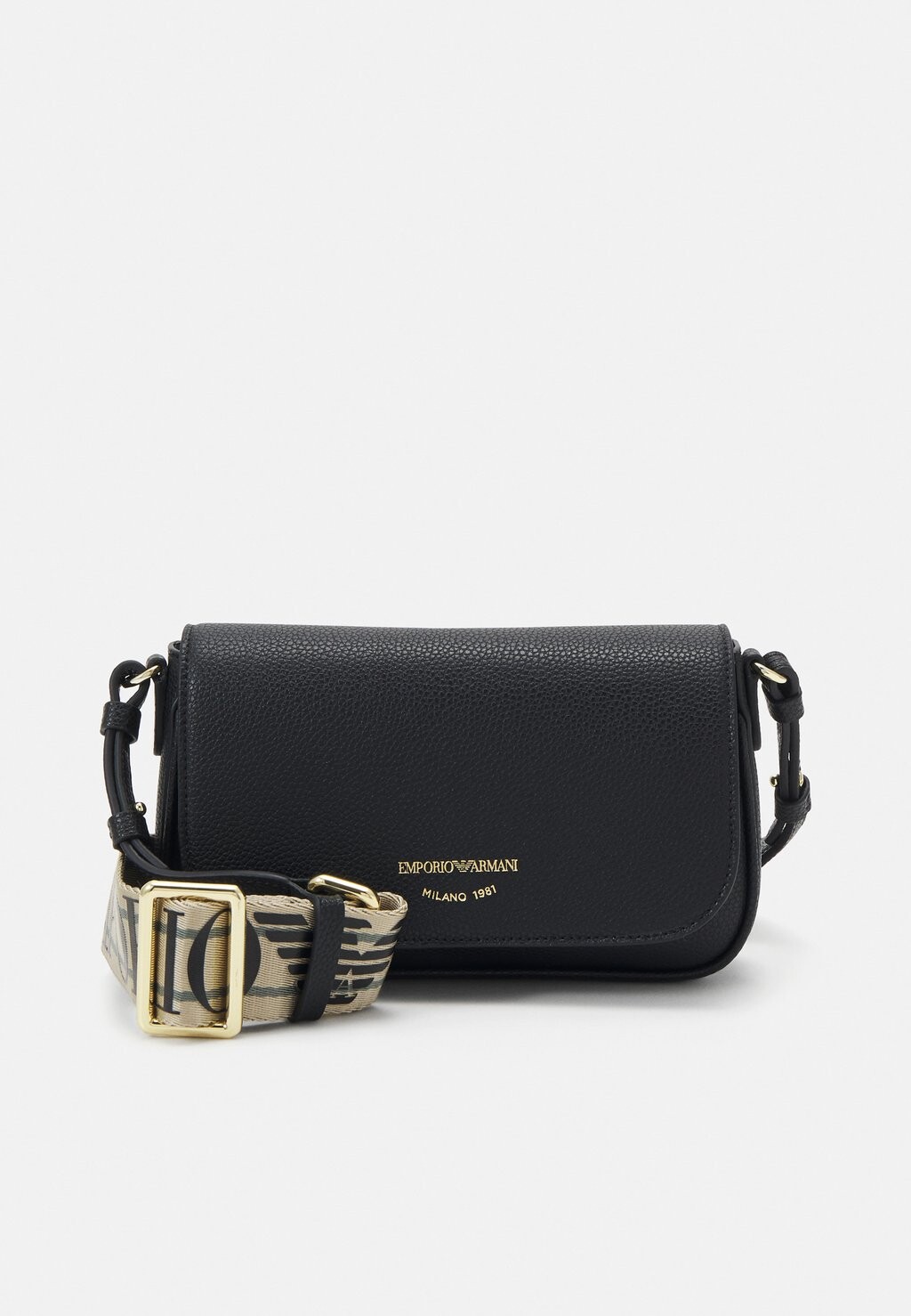 

Сумка через плечо Flap Cross Emporio Armani, черный/серебристый