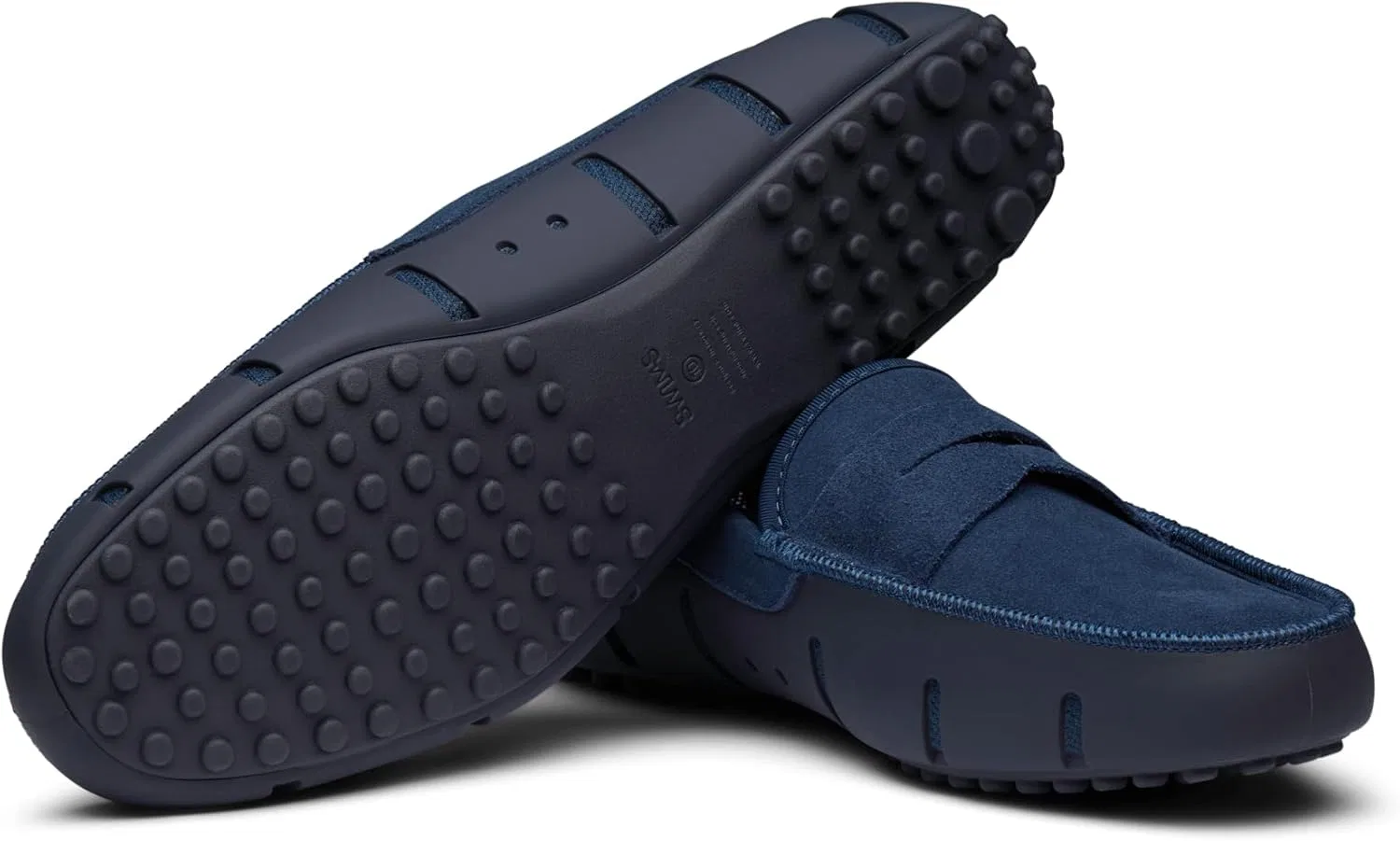 Туфли лоферы SWIMS Penny Loafer, синие — фото 4