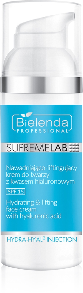 

Supremelab hydra-hyal2 injection 1,5% укрепляющий крем с гиалуроновой кислотой Bielenda Professional, spf 15 50 мл