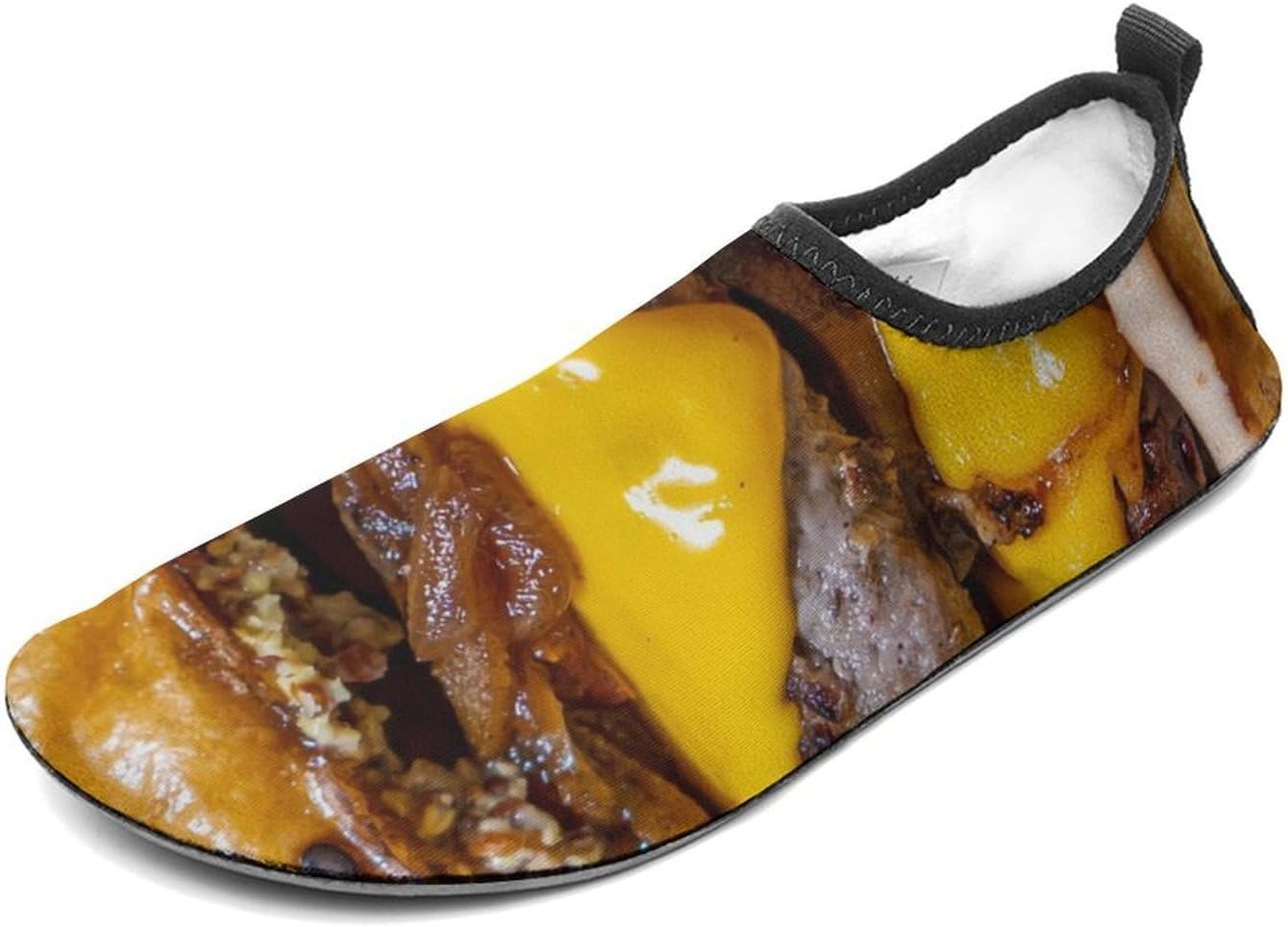 

Водонепроницаемая обувь для женщин и мужчин, быстросохнущие аква-носки для пляжа, плавания, серфинга, йоги Lypzmet, Cheeseburger