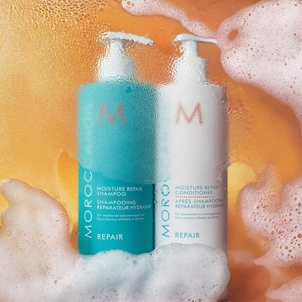Поллитровый набор восстанавливающего шампуня и кондиционера, Moroccanoil — фото 2