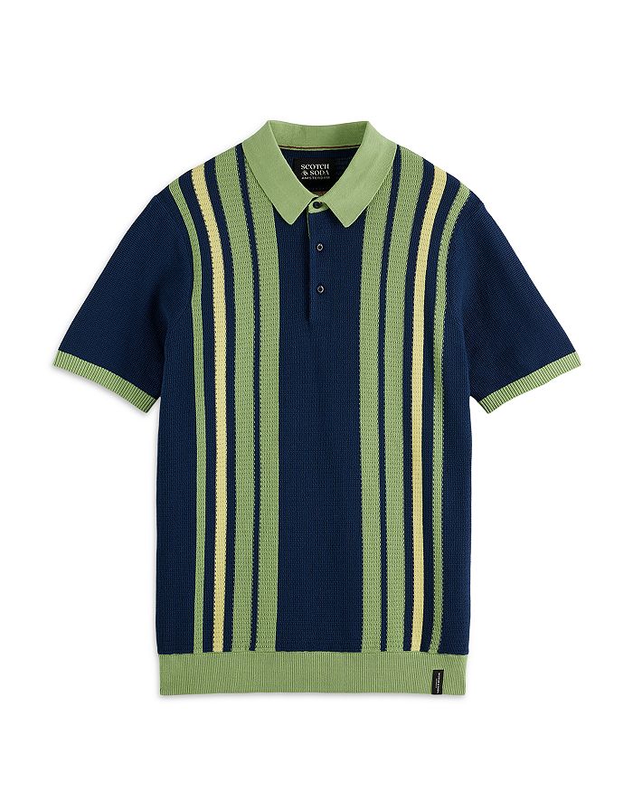 

Структурированный свитер-поло Scotch & Soda, синий