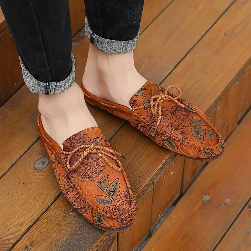 Мокасины мужские из веганской кожи, Loafers, оранжевый PUGHGAETZF — фото 2