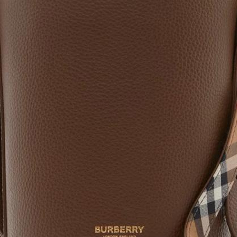 Сумка-ведро Burberry из зернистой телячьей кожи — фото 4