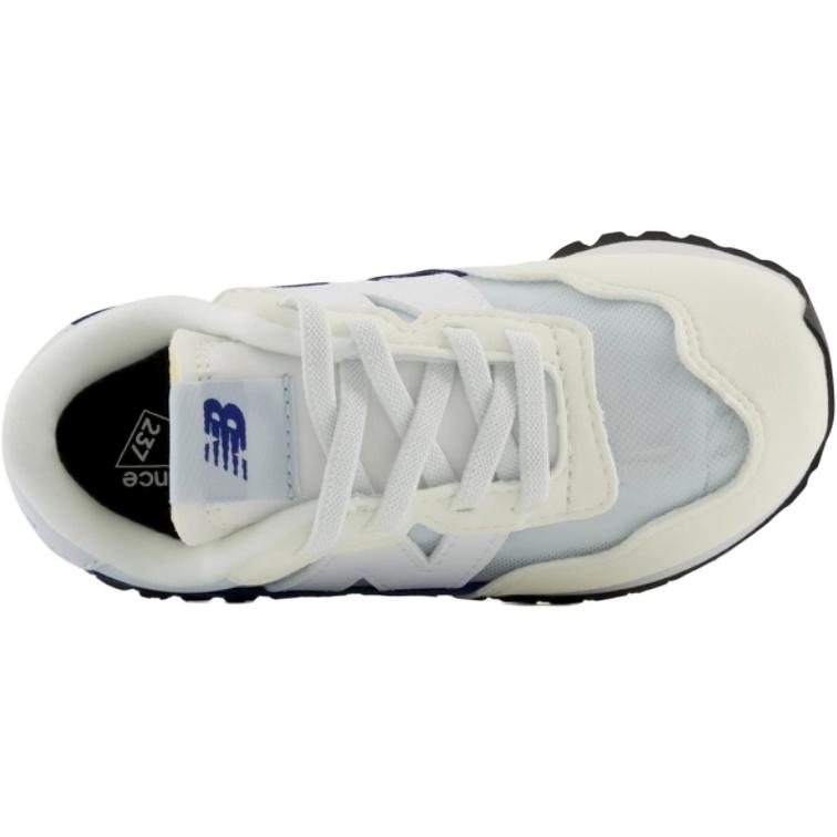 New Balance Низкие детские кроссовки NB 237 бело-синие для малышей — фото 4
