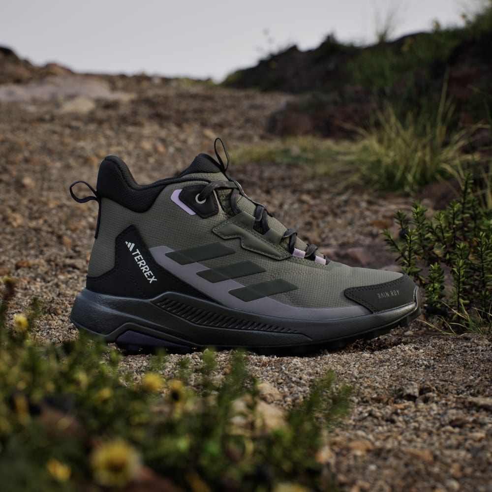 Ботинки Adidas Terrex Anylander Mid Rain.Rdy Hiking Shoes, цвет Olive Strata/Night Cargo/Core Black — фото 2