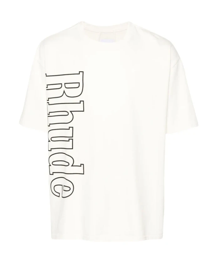 

Хлопковая футболка с логотипом S Rhude, белый