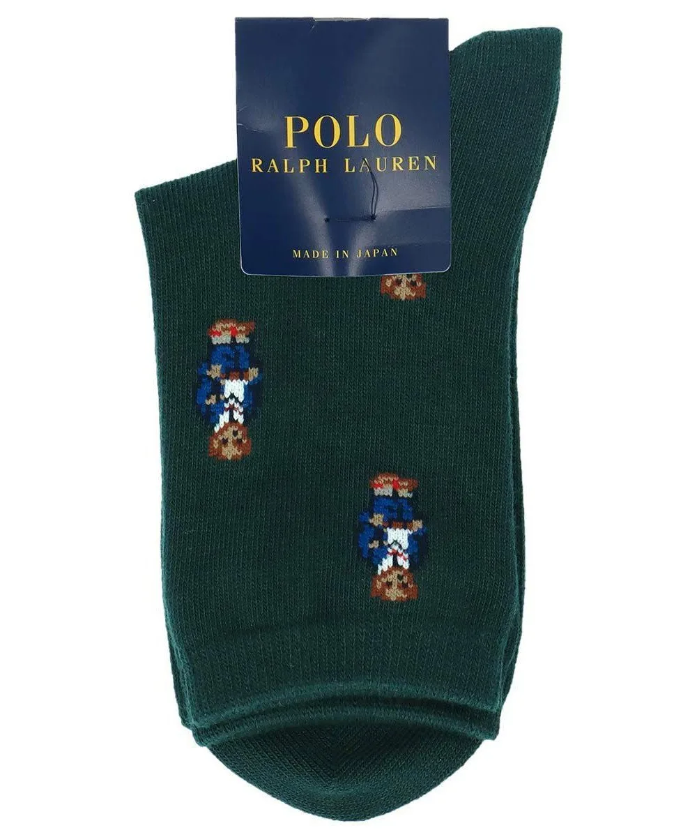 Детские носки POLO с принтом мини-медведя Polo Ralph Lauren, 58. Forest Green