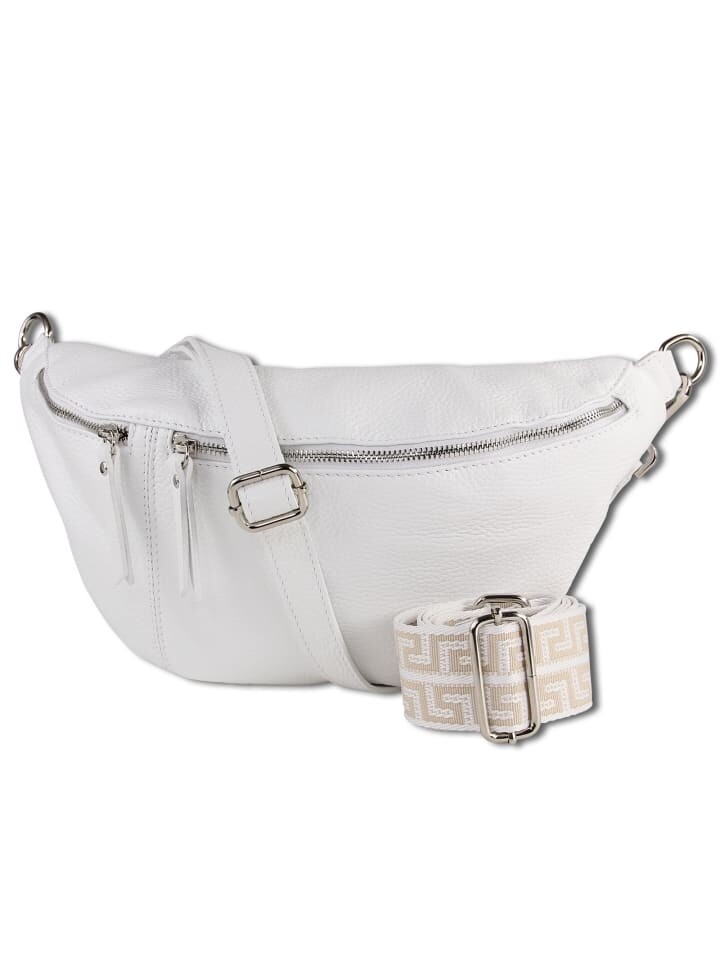 

Наплечная сумка Toscanto Gürteltasche Leder weiß ca. 37cm