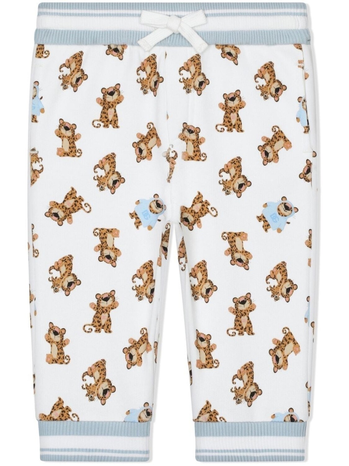 

Dolce & Gabbana спортивные брюки Baby Leopard, белый