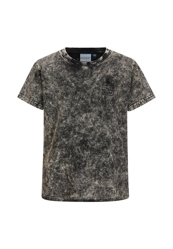 Футболка с принтом alfeo Retour Jeans, Black