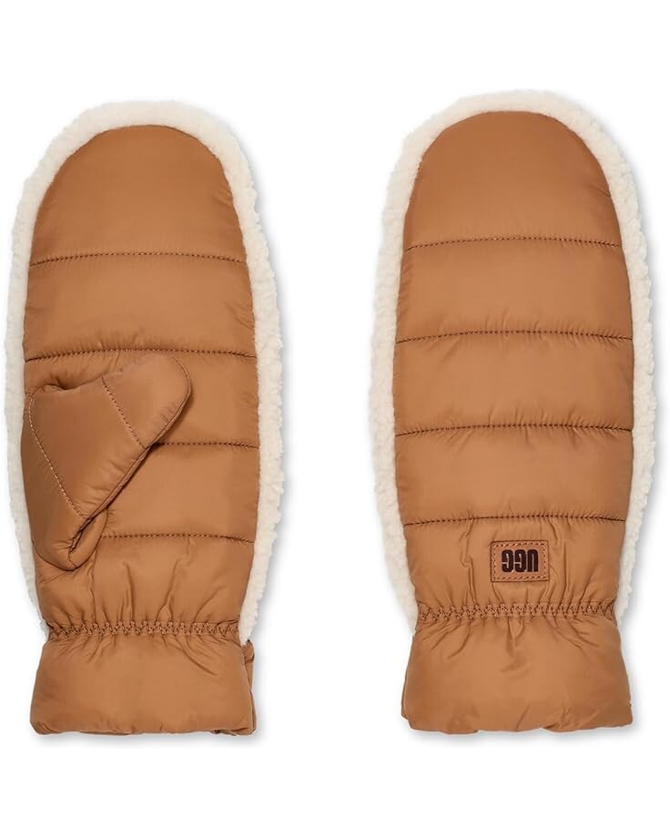

Перчатки UGG Aw Uggfluff Mitten, цвет Chestnut