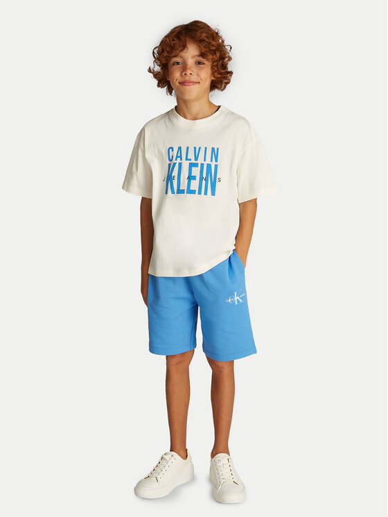 

Футболка свободного кроя Bold Graphic IB0IB02448 Calvin Klein Jeans, экрю