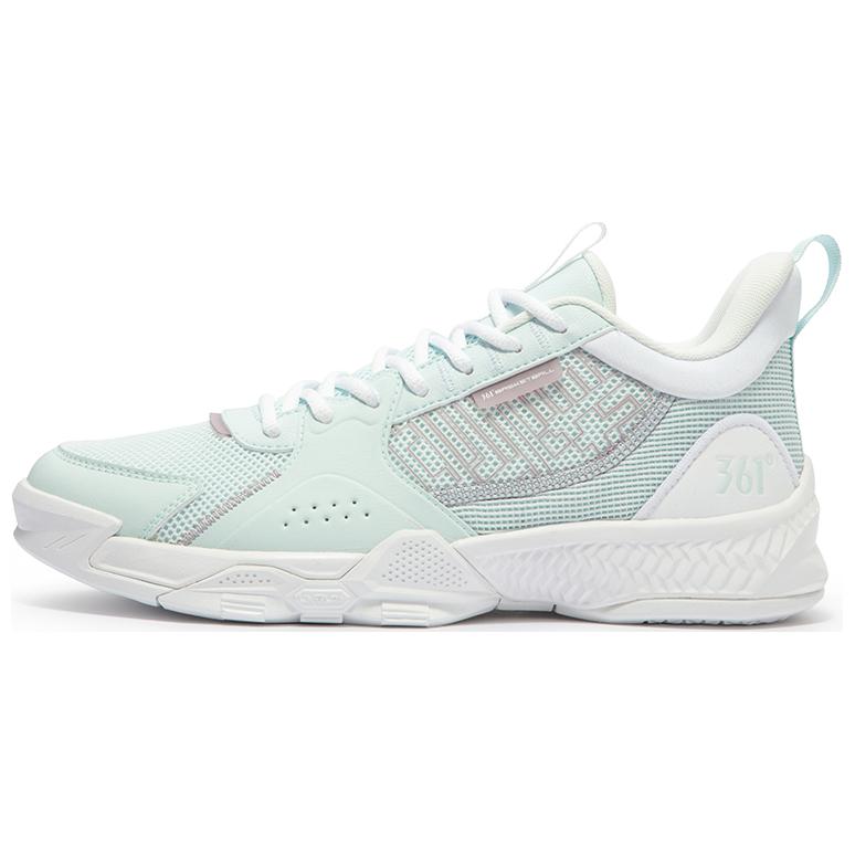 

Амортизирующие износостойкие низкие баскетбольные кроссовки мужские зеленый белый 361°, прозрачный синий/361 Degrees белый